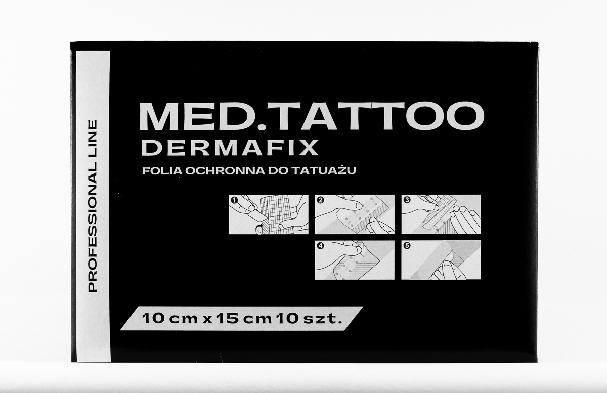 Захисна плівка для татуювання MED.TATTOO DERMAFIX 10см*15см 10шт